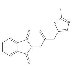 1,3-dioxo-2,3-dihydro-1H-isoindol-2-yl 2-(2-methyl-1,3-oxazol-5-yl)acetate结构式