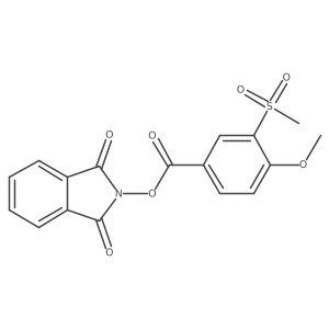 1,3-dioxo-2,3-dihydro-1H-isoindol-2-yl 3-methanesulfonyl-4-methoxybenzoate结构式