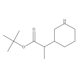 Tert-butyl 2-piperidin-3-ylpropanoate结构式