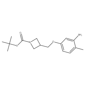 3-(3-Amino-4-methylphenoxymethyl)-azetidine-1-carboxylic acid tert-butyl ester Structure