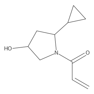1-(2-Cyclopropyl-4-hydroxypyrrolidin-1-yl)prop-2-en-1-one Structure