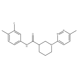 N-(3-fluoro-4-methylphenyl)-1-(6-methylpyridazin-3-yl)piperidine-3-carboxamide Structure