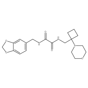 N'-[(2H-1,3-benzodioxol-5-yl)methyl]-N-{[1-(morpholin-4-yl)cyclobutyl]methyl}ethanediamide Structure