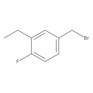 4-(Bromomethyl)-2-ethyl-1-fluorobenzene结构式