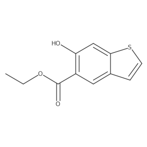 Ethyl 6-hydroxybenzo[b]thiophene-5-carboxylate结构式