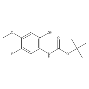 tert-butyl N-(5-fluoro-4-methoxy-2-sulfanylphenyl)carbamate Structure