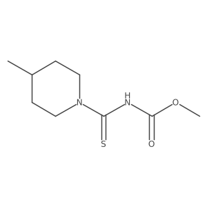 methyl N-(4-methylpiperidine-1-carbothioyl)carbamate结构式