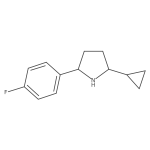 (2R,5S)-2-Cyclopropyl-5-(4-fluorophenyl)pyrrolidine Structure