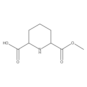 rac-(2R,6S)-6-(methoxycarbonyl)piperidine-2-carboxylic acid结构式