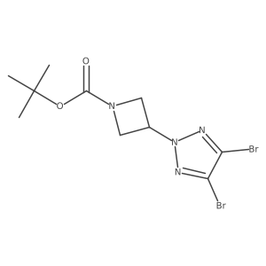 tert-butyl 3-(4,5-dibromo-2H-1,2,3-triazol-2-yl)azetidine-1-carboxylate结构式