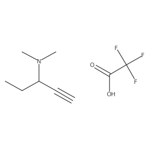 N,N-Dimethylpent-1-yn-3-amine;2,2,2-trifluoroacetic acid结构式