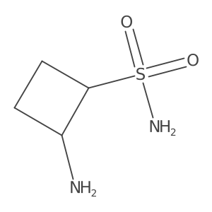 rac-(1R,2R)-2-aminocyclobutane-1-sulfonamide Structure