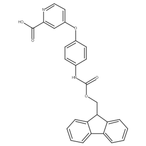 4-[4-({[(9H-fluoren-9-yl)methoxy]carbonyl}amino)phenoxy]pyridine-2-carboxylic acid结构式