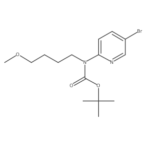 tert-butyl N-(5-bromopyridin-2-yl)-N-(4-methoxybutyl)carbamate结构式