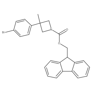 (9H-fluoren-9-yl)methyl 3-(4-bromophenyl)-3-methylazetidine-1-carboxylate Structure