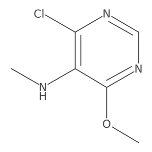 4-chloro-6-methoxy-N-methylpyrimidin-5-amine结构式