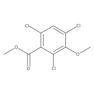 Methyl 2,4,6-trichloro-3-methoxybenzoate结构式