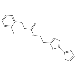 3-(2-fluorophenyl)-N-{2-[5-(furan-2-yl)thiophen-2-yl]ethyl}propanamide Structure