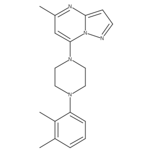 1-(2,3-Dimethylphenyl)-4-{5-methylpyrazolo[1,5-a]pyrimidin-7-yl}piperazine Structure