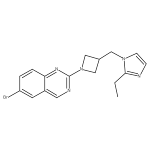 6-bromo-2-{3-[(2-ethyl-1H-imidazol-1-yl)methyl]azetidin-1-yl}quinazoline Structure