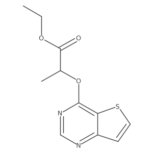 Ethyl 2-{thieno[3,2-d]pyrimidin-4-yloxy}propanoate Structure