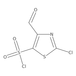 2-Chloro-4-formyl-1,3-thiazole-5-sulfonyl chloride结构式
