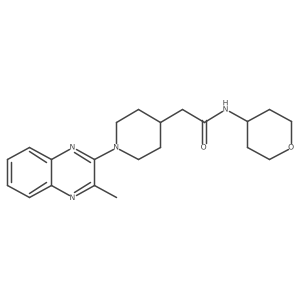 2-[1-(3-methylquinoxalin-2-yl)piperidin-4-yl]-N-(oxan-4-yl)acetamide Structure
