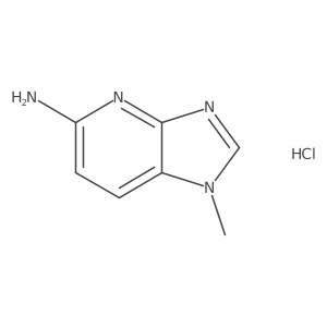 1-Methyl-1H-imidazo[4,5-b]pyridin-5-amine hydrochloride结构式