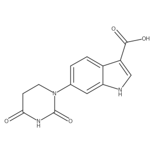 6-(2,4-dioxo-1,3-diazinan-1-yl)-1H-indole-3-carboxylic acid Structure