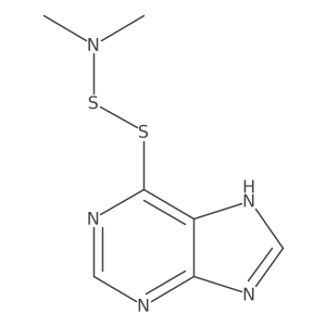 Purine, 6-[(dimethylamino)dithio]- Structure