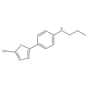 1,3,4-Thiadiazol-2-amine,5-[4-(propylamino)phenyl]- Structure