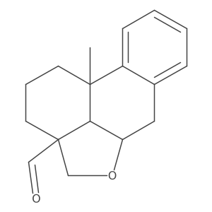 5I(2),10I+/--Podocarpa-8,11,13-trien-15-al, 6I(2),16-epoxy- Structure