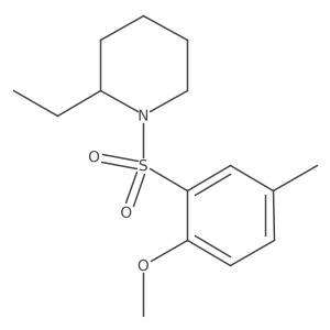 2-Ethyl-1-(2-methoxy-5-methylbenzenesulfonyl)piperidine Structure