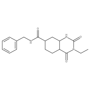 N-benzyl-3-ethyl-2,4-dioxo-4a,5,6,7,8,8a-hexahydro-1H-quinazoline-7-carboxamide Structure