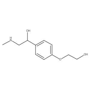 1-[4-(2-Hydroxyethoxy)phenyl]-2-(methylamino)ethanol结构式