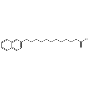 12-(Naphthalen-2-yl)dodecanoicacid Structure