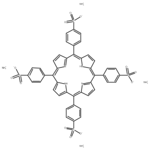 Tetrakis(4-sulfonatophenyl)porphine tetraammonium salt结构式