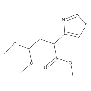Methyl I+/--(2,2-dimethoxyethyl)-4-thiazoleacetate结构式