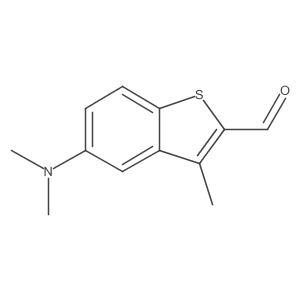 5-Dimethylamino-3-methyl-benzo[b]thiophene-2-carbaldehyde结构式