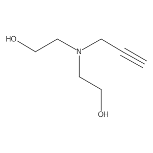 2-[(2-Hydroxyethyl)(prop-2-yn-1-yl)amino]ethan-1-ol结构式