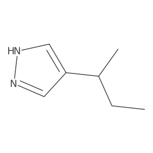 4-(1-Methylpropyl)-1H-pyrazole结构式