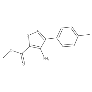 Methyl 4-amino-3-(4-methylphenyl)-1,2-thiazole-5-carboxylate Structure