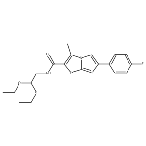 N-(2,2-diethoxyethyl)-6-(4-fluorophenyl)-3-methylimidazo[2,1-b][1,3]thiazole-2-carboxamide Structure