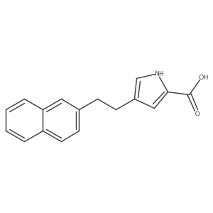 4-(2-Naphthalen-2-yl-ethyl)-1h-pyrrole-2-carboxylic acid结构式