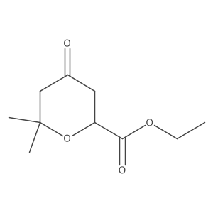 Ethyl 6,6-dimethyl-4-oxooxane-2-carboxylate Structure