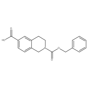 2-((Benzyloxy)carbonyl)-1,2,3,4-tetrahydroisoquinoline-6-carboxylic acid Structure