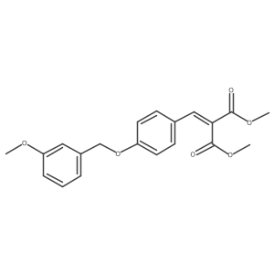 Dimethyl 2-(4-((3-methoxybenzyl)oxy)benzylidene)malonate Structure