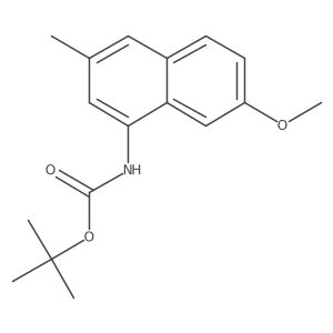 Carbamic acid, (7-methoxy-3-methyl-1-naphthalenyl)-, 1,1-dimethylethyl ester结构式