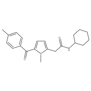 N-cyclohexyl-2-[1-methyl-5-(4-methylbenzoyl)-1H-pyrrol-2-yl]acetamide Structure