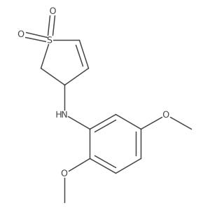 3-((2,5-Dimethoxyphenyl)amino)-2,3-dihydrothiophene 1,1-dioxide Structure